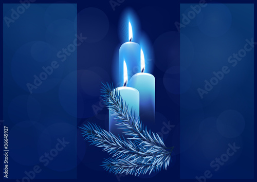 Burning candles