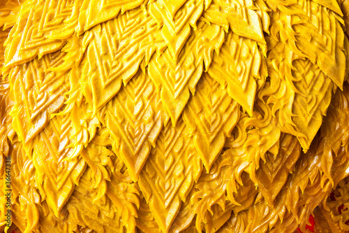 Thai style molding art in Candle Festival at Ubonratchathani