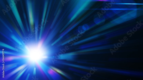 Blue burst, abstract background