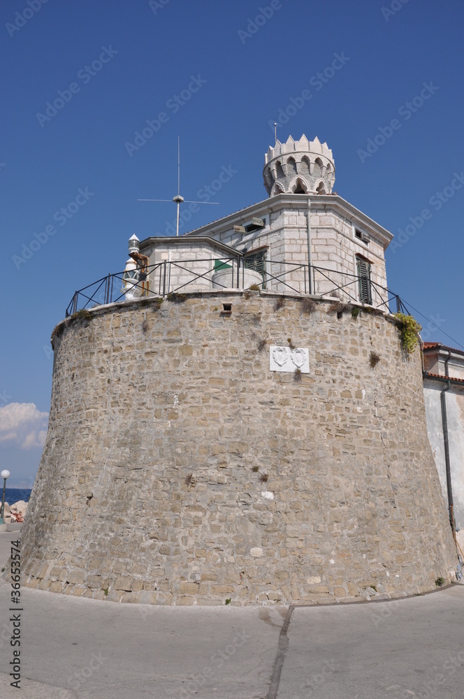 Lighthouse in Piran in Slovenia