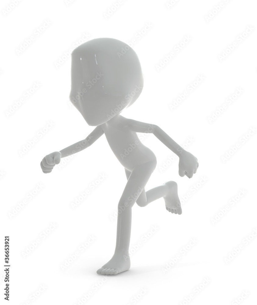 3D character : running concept 3D character : running concept