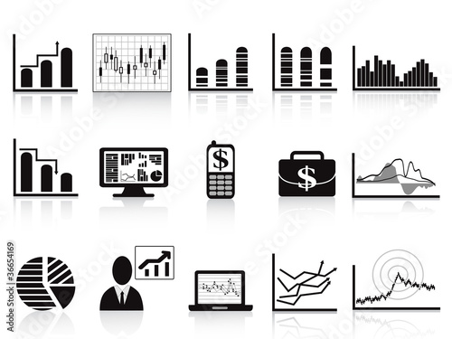 black business charts icon