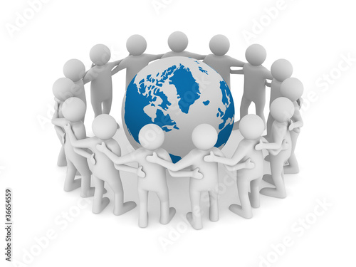 Conceptual image of teamwor...