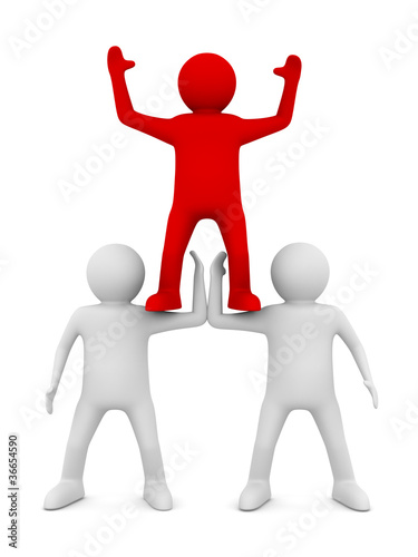 Conceptual image of teamwor...