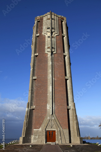 Watertoren aan de Westeinder Plassen in Aalsmeer photo