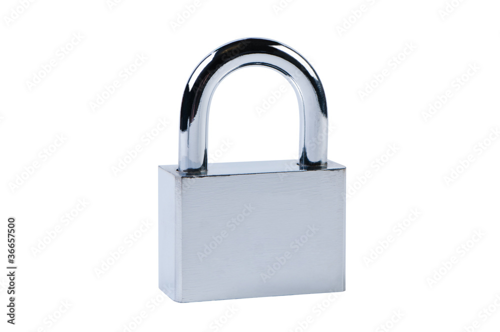 Padlock isolated on white background. Padlock isolated on white background.