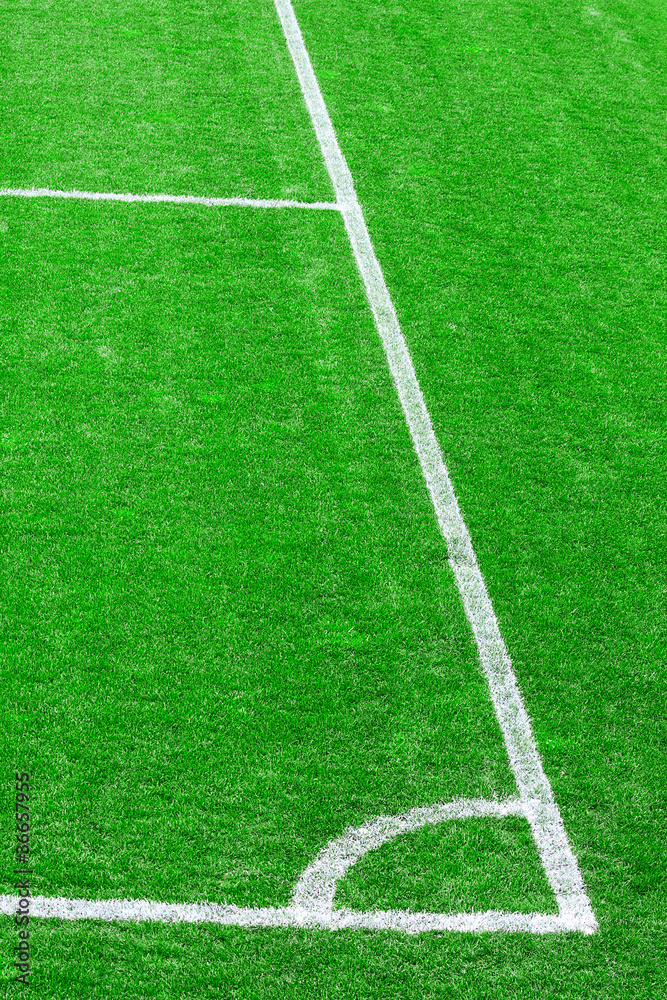 Obraz premium Football (soccer) field corner