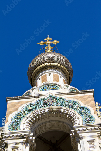 Domes of St. Nicholas Russian Orthodox Cathedral, Nice, France