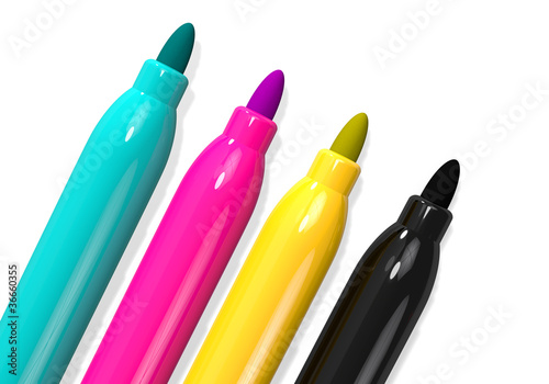 CMYK Filzstifte