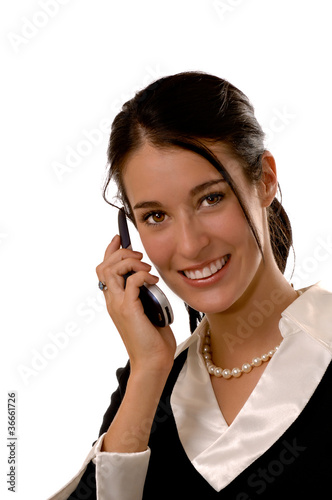 Business woman on a mobile phone