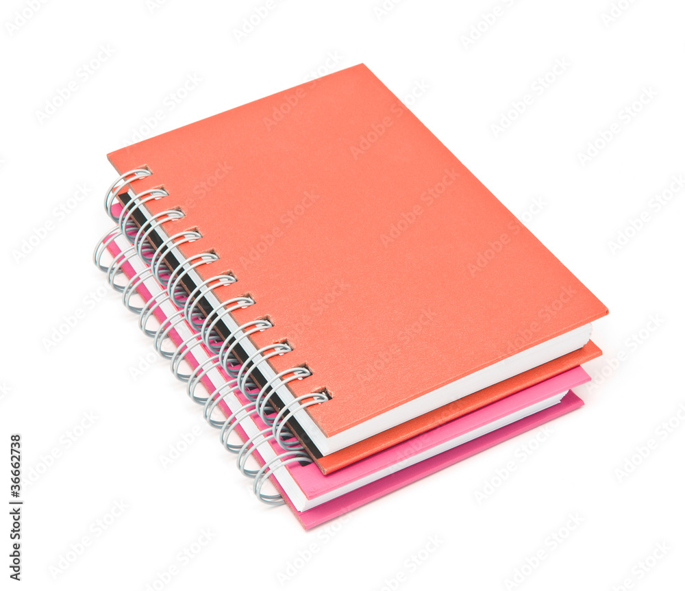 stack of ring binder book or brown notebook stack of ring binder book or brown notebook