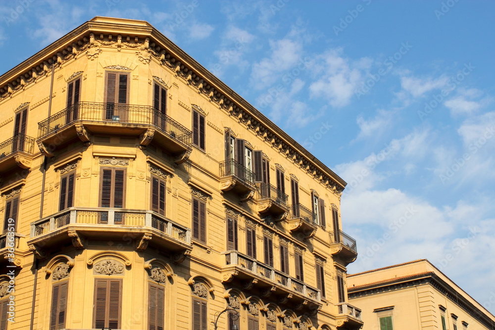 Obraz premium Sanierte Altbauten