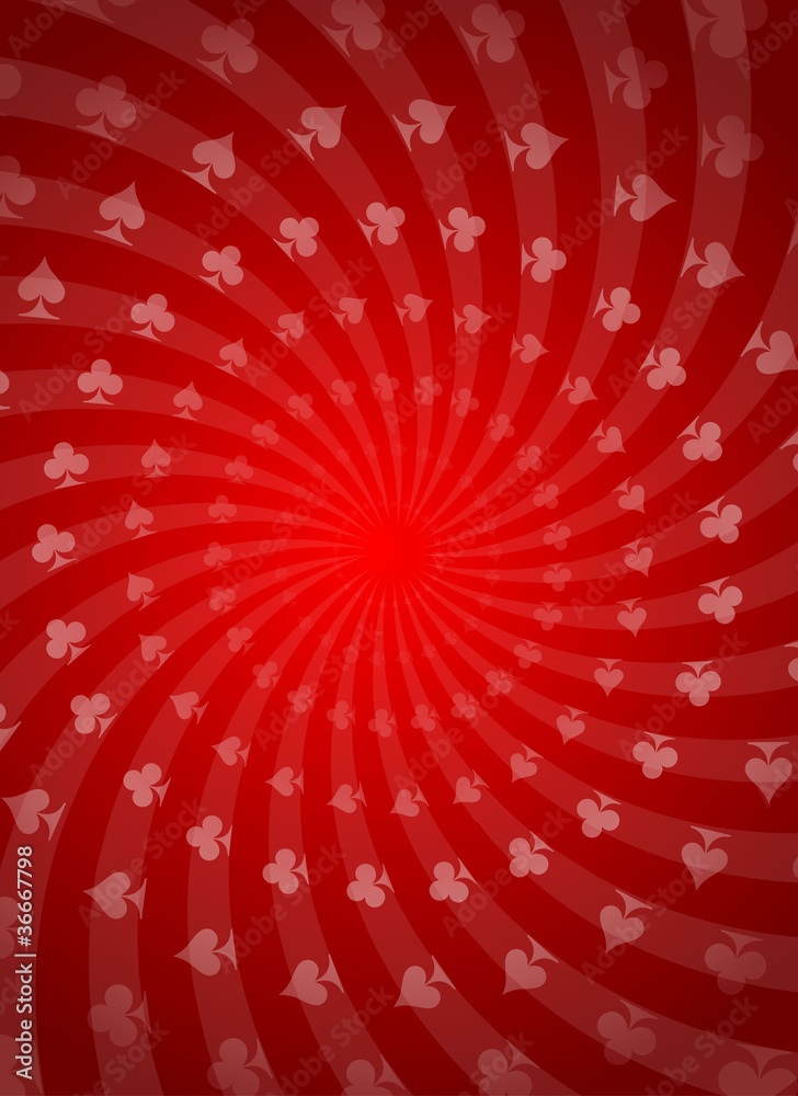 Vector Poker Red Background Vector Poker Red Background