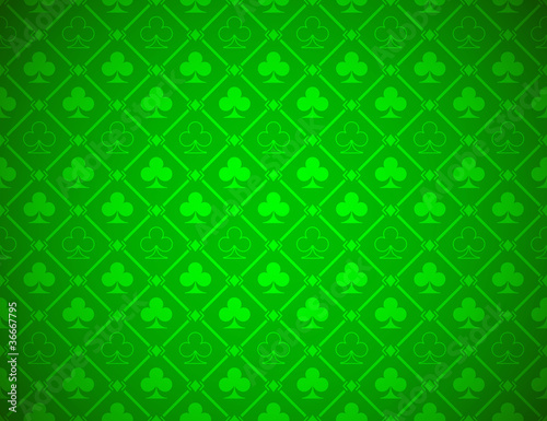 Vector Poker Green Background