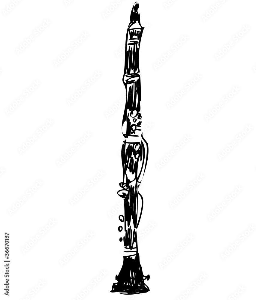 Clarinet One Line Art. Continuous Line Drawing of Wind, Symphony, Retro,  Clarinet, Bass, Oboe, Sax, Music, Flute, Jazz Stock Vector - Illustration  of jazz, music: 271758426
