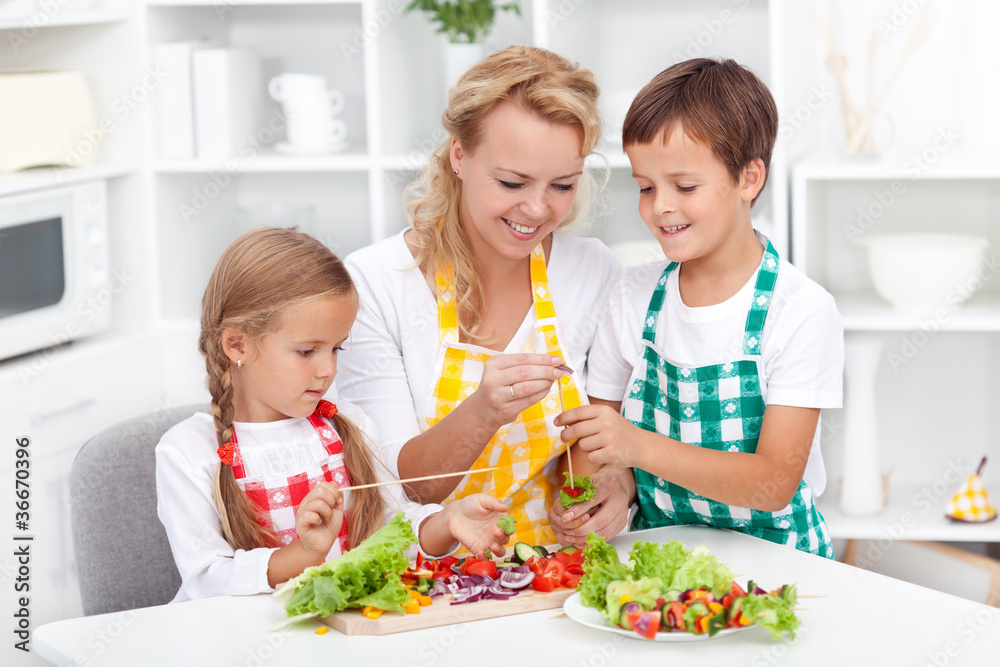 Preparing healthy food Preparing healthy food