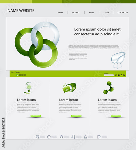 Website Design, Ecological Theme