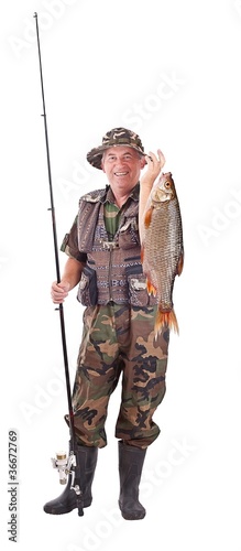 Senior fisherman