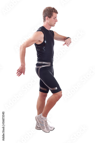 Running sportman