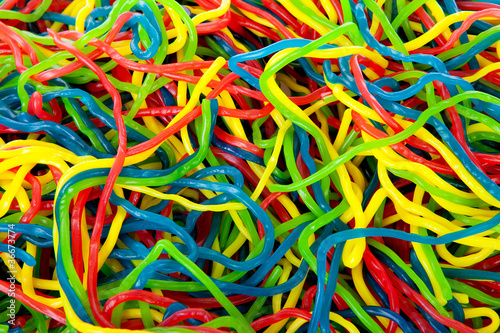 background of colorful fruit laces candy
