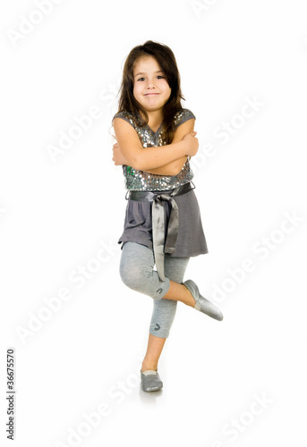 Cute little girl dance