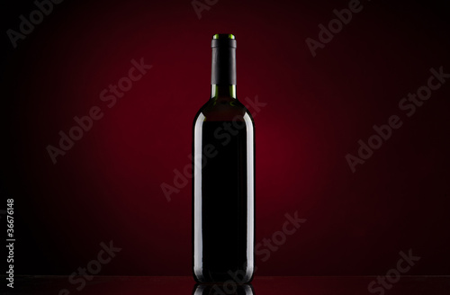 Bottle of red wine