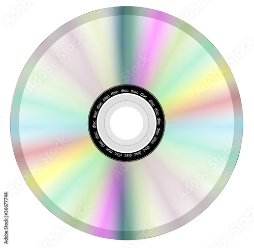 Disk dvd cd isolated