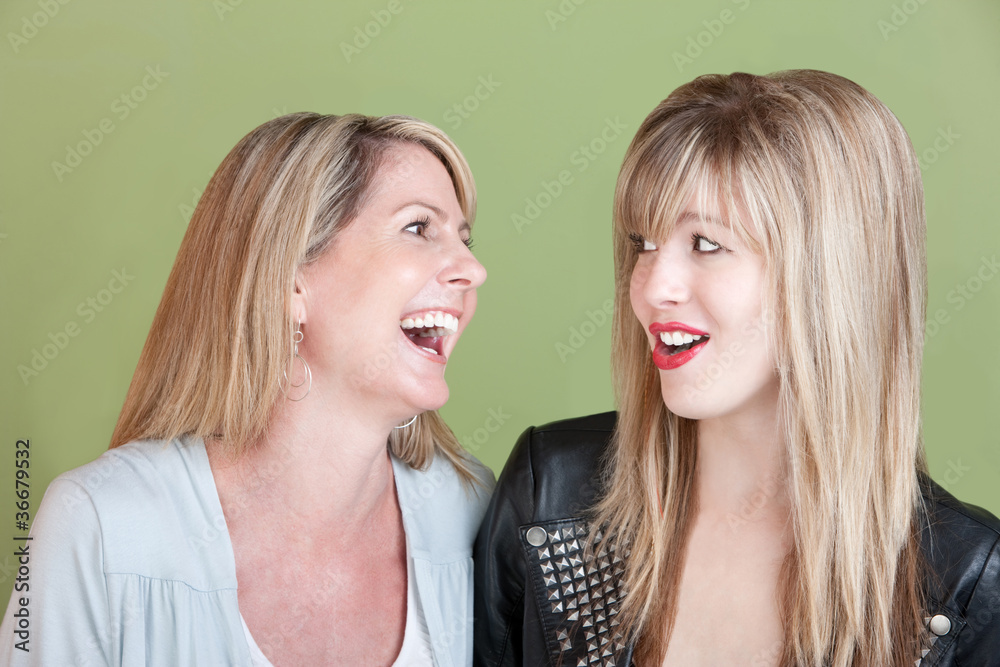 Happy Mother and Daughter Happy Mother and Daughter