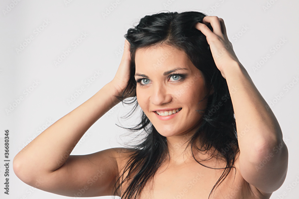 portrait of a beautiful young and very happy girl portrait of a beautiful young and very happy girl
