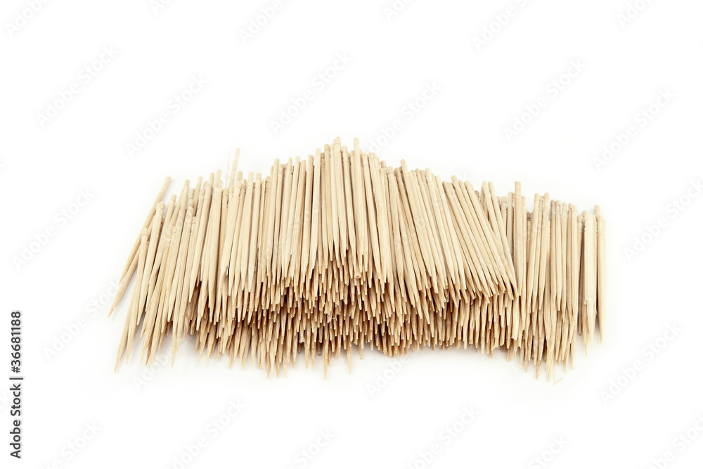 Many toothpick, isolated on white Many toothpick, isolated on white