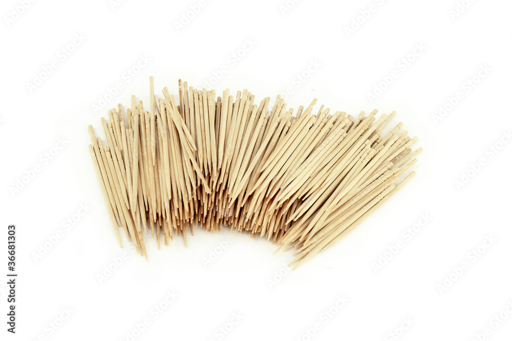 Many toothpick, isolated on white Many toothpick, isolated on white