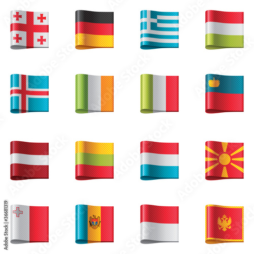 Vector flags. Europe, part 2
