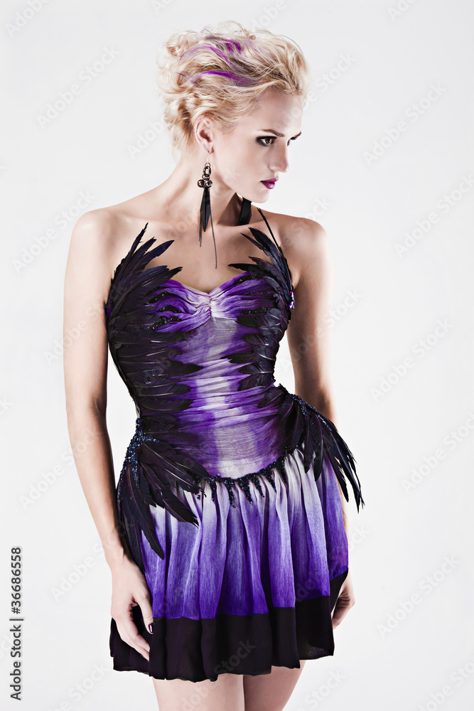 beautiful luxurious woman on white background beautiful luxurious woman on white background