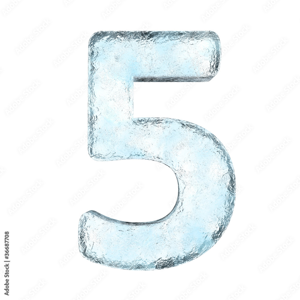 Icing alphabet the number 5 Icing alphabet the number 5