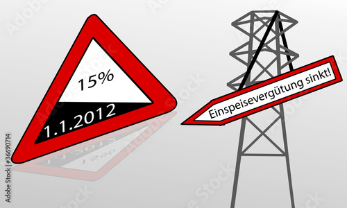 Senkung um 15%-Einspeisevergütung-Photovoltaikförderung