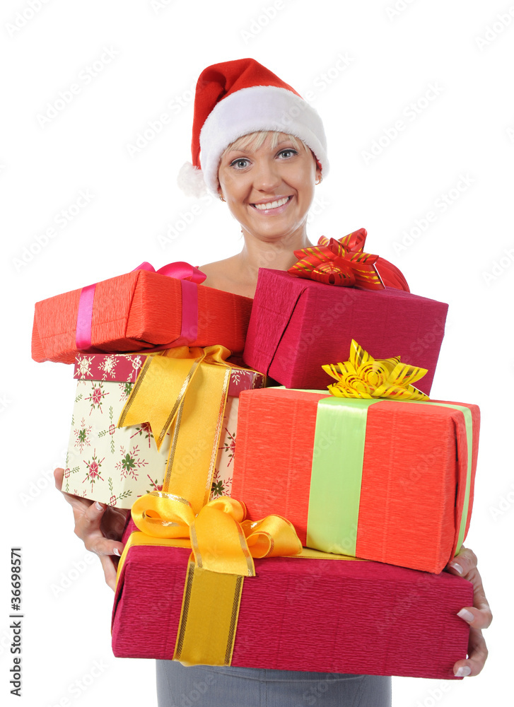 Beautiful christmas woman. Beautiful christmas woman.