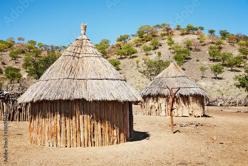 Traditional african huts, Namibia