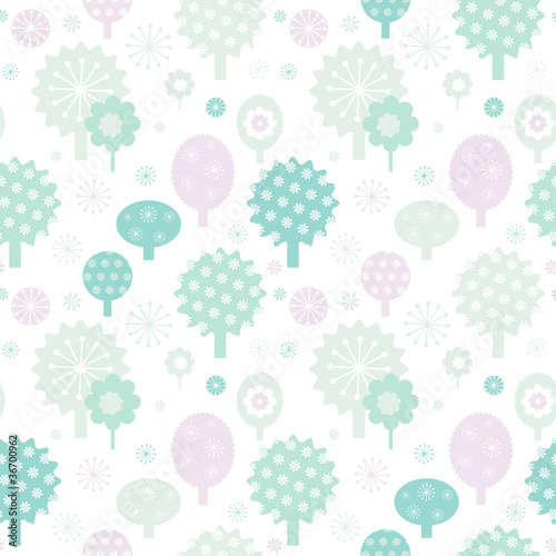 Snow forest seamless texture