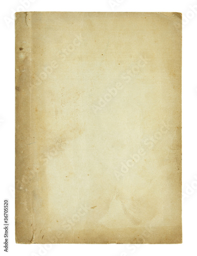 old book pages isolated on white