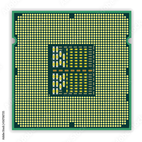The modern multi core   processor CPU computer