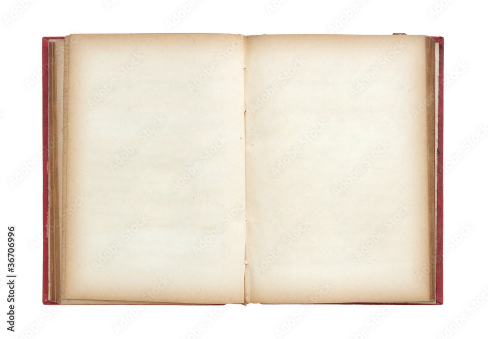 Old book open isolated on white background with clipping path Old book open isolated on white background with clipping path