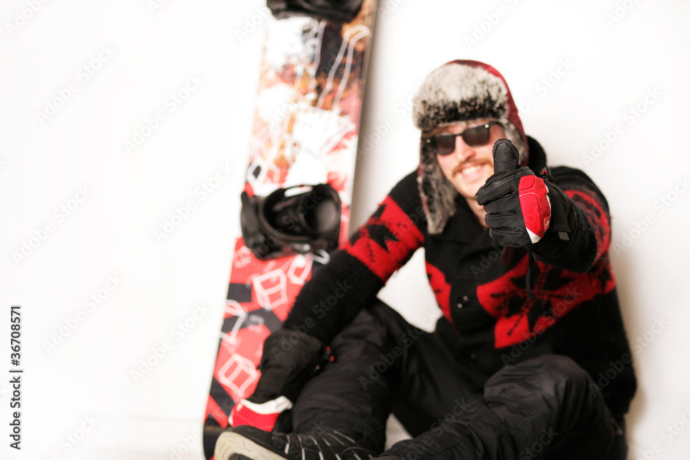 Snowboard Fahrer Snowboard Fahrer