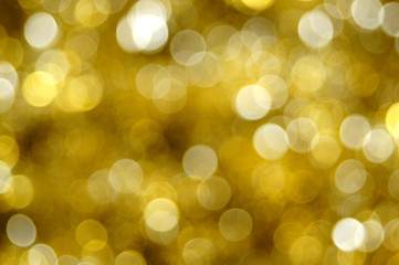 Abstract gold Christmas or holiday light background