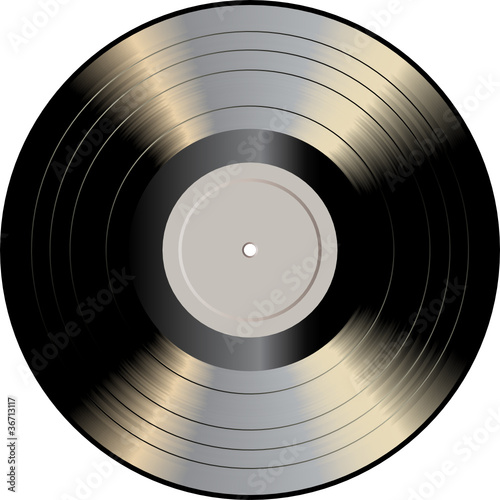 blank gray LP