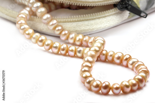 Pearl string from small ornament pouch