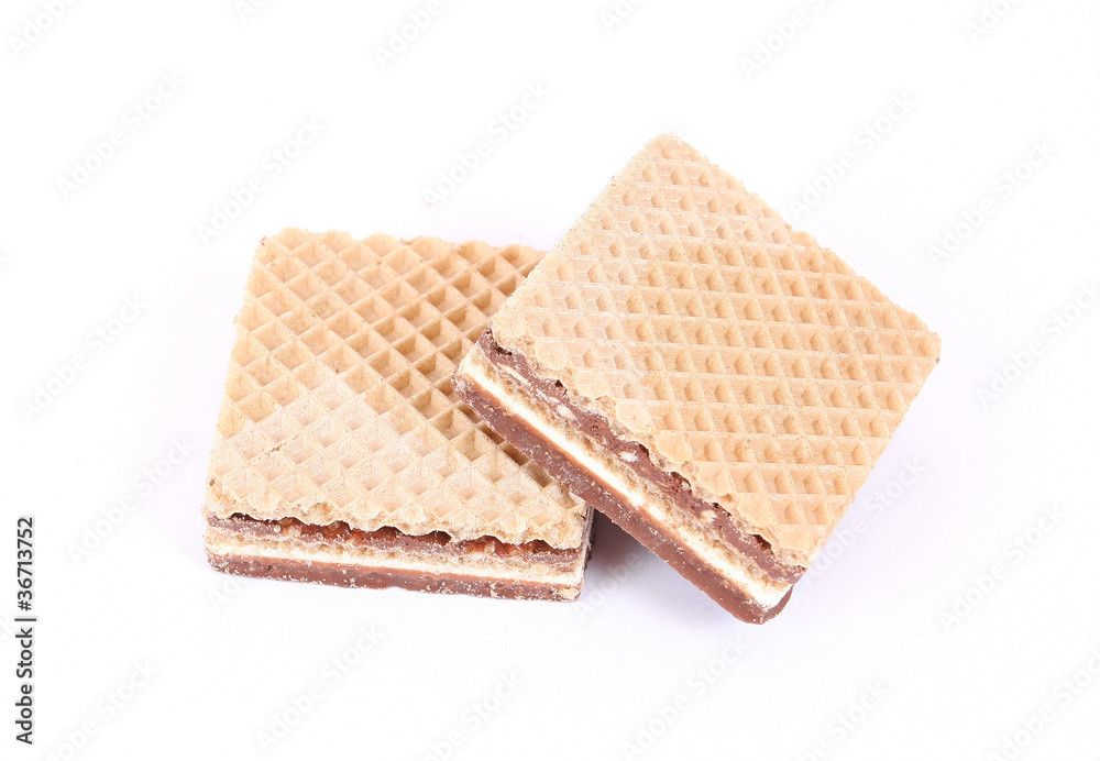 Milk and chocolate wafers Milk and chocolate wafers