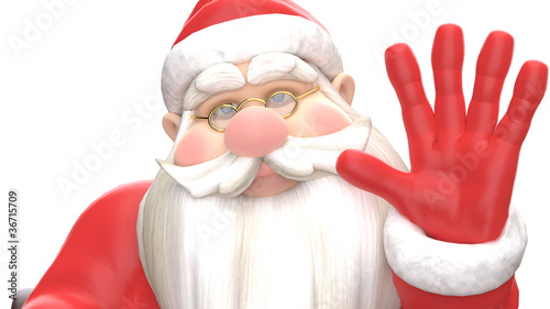 santa goodbay photo