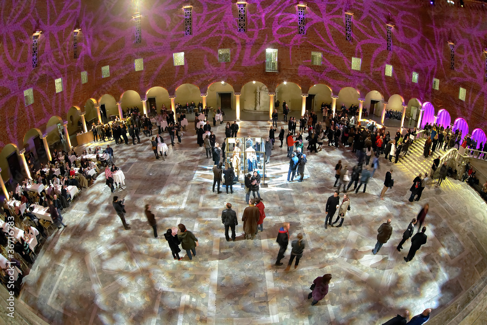 Blue hall of the Stockholm City Hall, Sweden