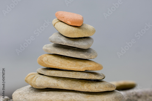 Photography stone tower, made by many rocks