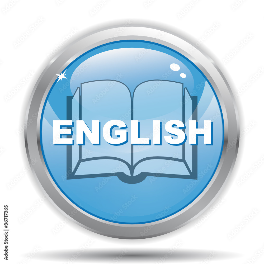 ENGLISH BOOK ICON Stock Vector | Adobe Stock